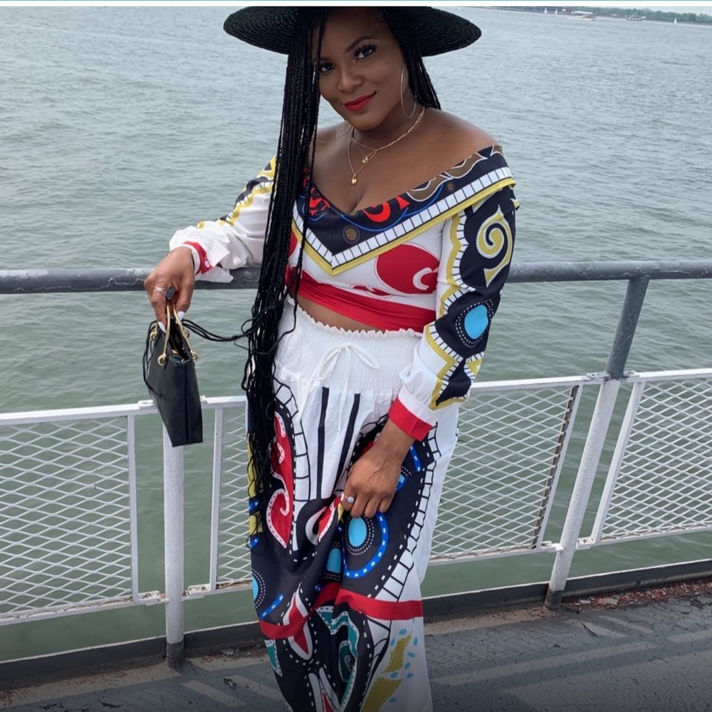 2pc Off Shoulder Dress Set - Picture 7 of 8